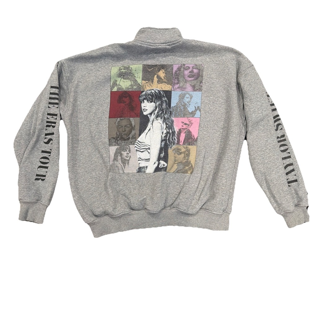 Taylor Swift The Eras Tour 1/4 Zip Sweatshirt Adult Unisex‎ Size S READ